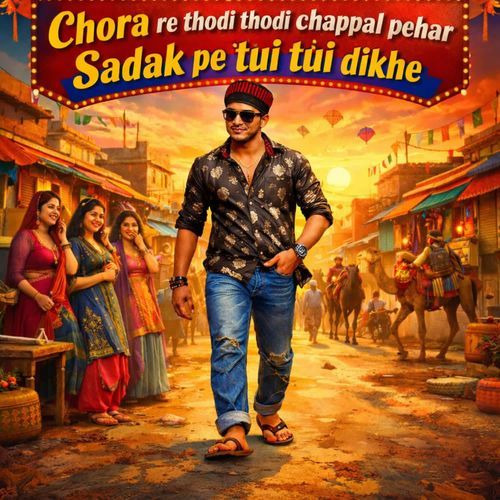 Chora re thodi thodi chappal pehar Sadak pe tui tui dikhe