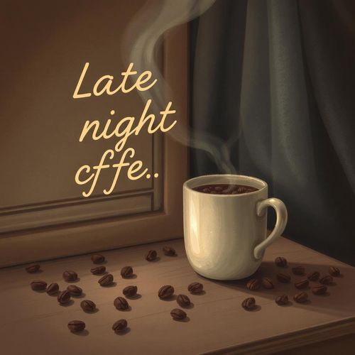 Late night coffee cover art