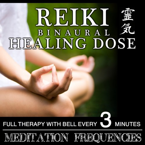 Reiki Binaural Healing Dose: Meditation Frequencies (1h Full Binaural Healing Therapy With Bell Every 3 Minutes)_poster_image