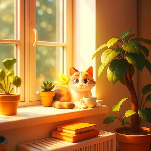 Rainy Window Coffee Time Vibes cover art