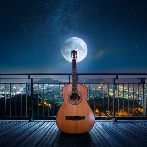 Guitar Music for Sleeping Hearts and Midnight Skies of Silence