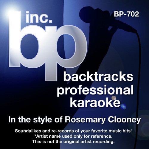 This Ole House (Karaoke track With Background Vocal)[In the style of Rosemary Clooney]