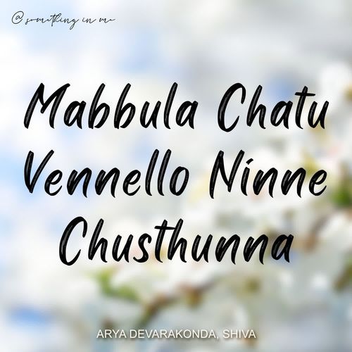 Mabbula Chatu Vennello Ninne Chusthunna