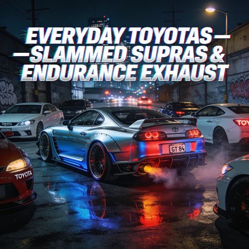 Everyday Toyotas Slammed Supras and Endurance Exhaust