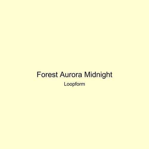 Forest Aurora Midnight