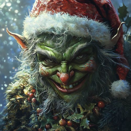 The Devilish Smirk of The Xmas Goblin