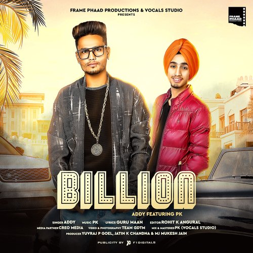 Billion - Addy ft Kajal Yadav _ Neeraj K Rathi _ Latest Punjabi Songs 2020