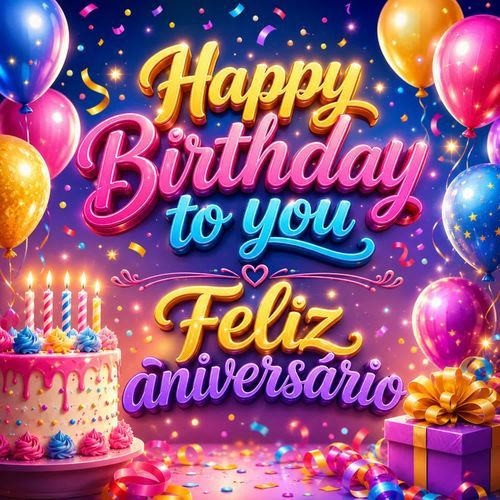 Happy Birthday to you - Feliz aniversário