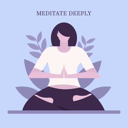 Meditate Deeply: Mindfulness Training Music, Anti-Stress Calm New Age, Daily Affirmations_poster_image