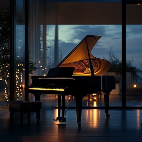 Gentle Piano Melodies for Quiet Evening Relaxation_poster_image