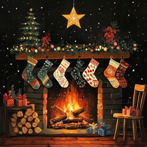 Glowing Tunes: A Fireplace Christmas_poster_image