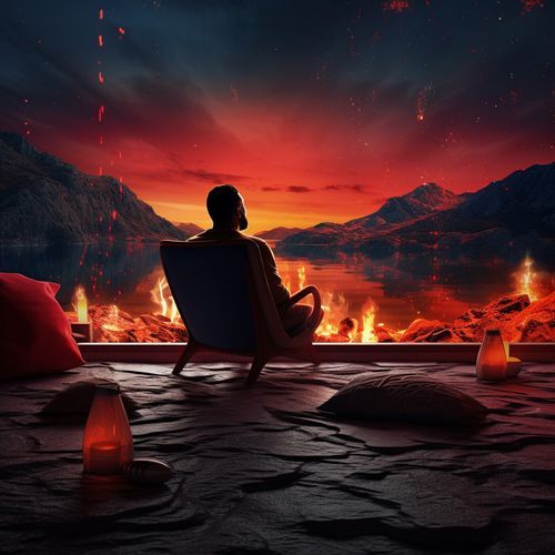 Flame's Serenity: Relaxation Through Fire