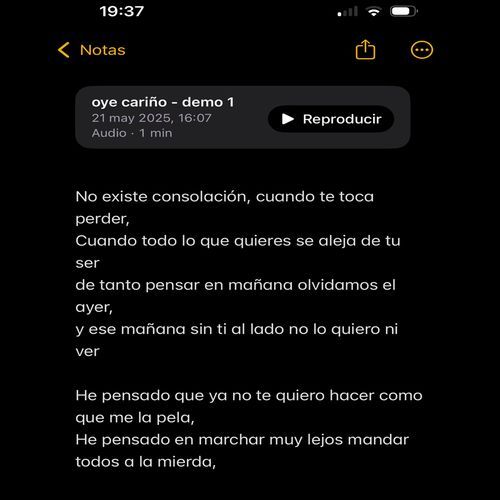 Oye Cariño cover art