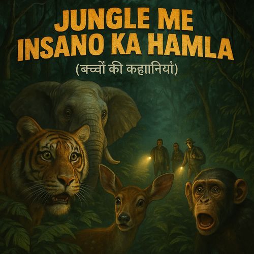 Jungle Me Insano Ka Hamla (बच्चों की कहानिया)