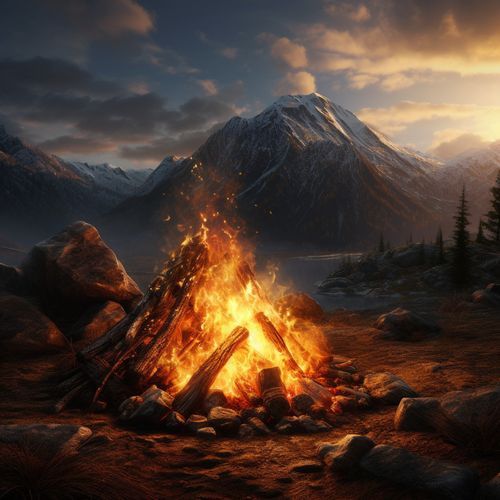 Eternal Fire Glow: Guided Meditation Harmonies