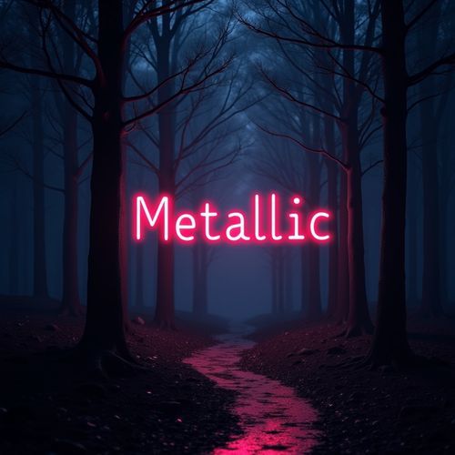 Metallic cover art