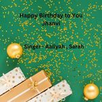 Happy Birthday To You Jhanvi