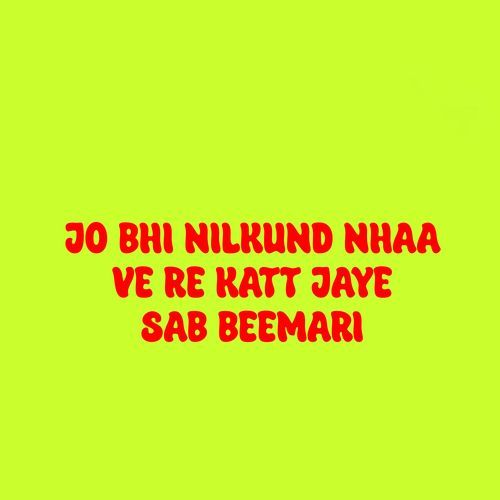 Jo Bhi Nilkund Nhaa Ve Re Katt Jaye Sab Beemari (Original)