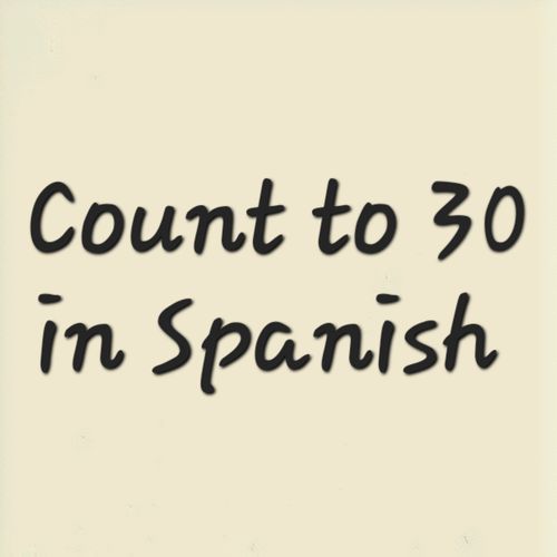 count to 30 in spanish cover art