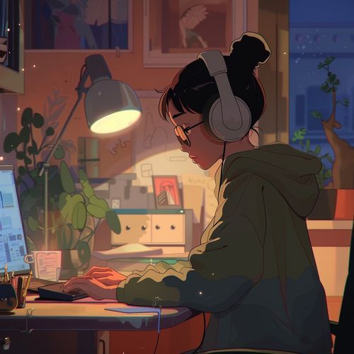 Lofi Study Zone: Focused Work Melodies_poster_image