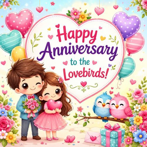 Happy Anniversary To The Lovebirds