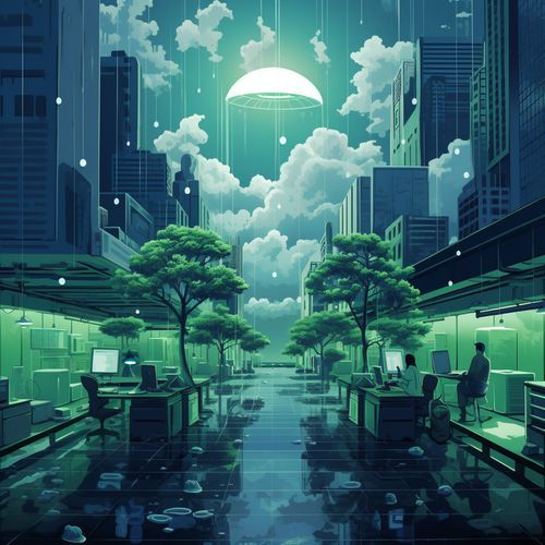 Office Rain Serenity: Productivity Soundtrack_poster_image