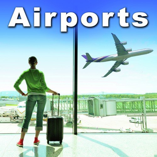 Airport Terminal Tarmac Ambience with Distant Jets Idling & Service Vehicles Driving By