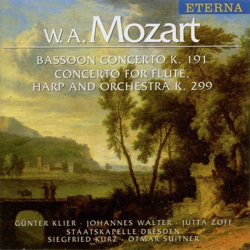 Wolfgang Amadeus Mozart.: Bassoon Concerto / Concerto for Flute and Harp (Klier, Walter, Zoff, Dresden Staatskapelle, Kurz, Suitner)