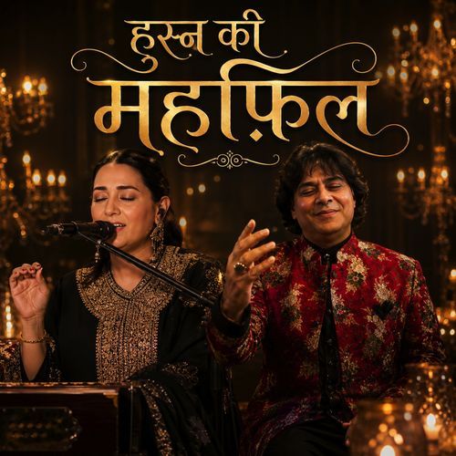 हुस्न की महफ़िल - Ghazal Mahfil Romatic Song Pop Style..
