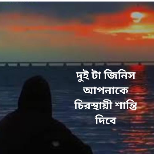 দুই টা জিনিস আপনাকে চিরস্থায়ী শান্তি দিবে
