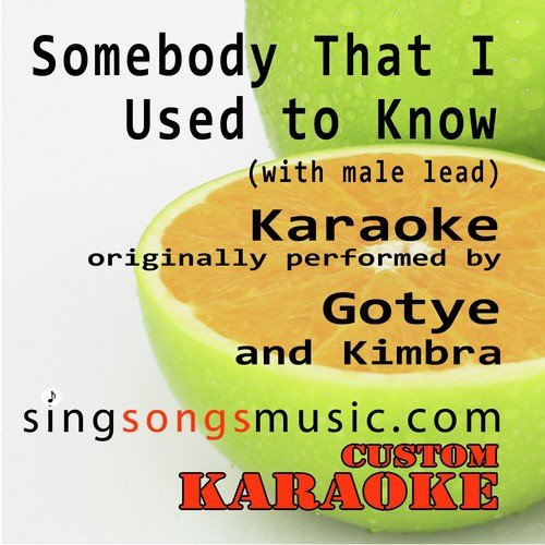 Somebody That I Used to Know (with Male Lead) [Originally Performed By Gotye and Kimbra] [Karaoke Audio Version]