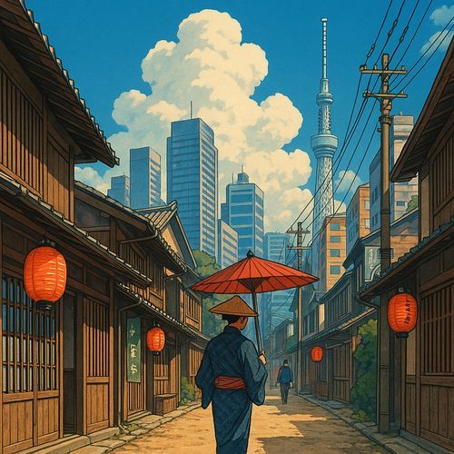 夏空の江戸 cover art