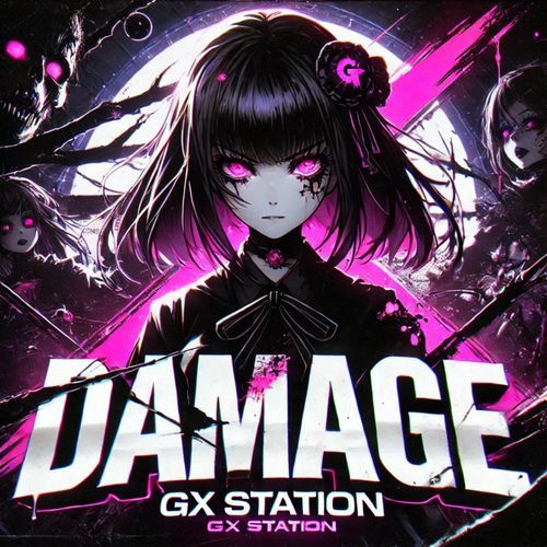 DAMAGE (SLOWED + REVERB) cover art