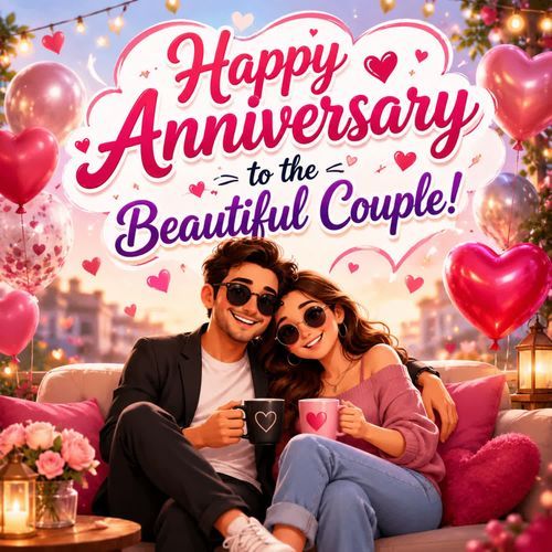 Happy Anniversary to the Beautiful Couple