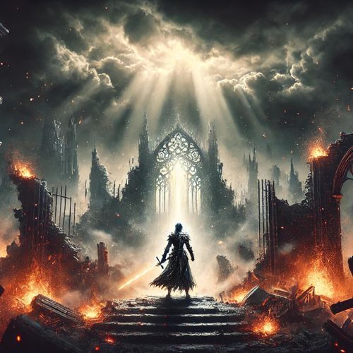 Entre ruinas y llamas cover art
