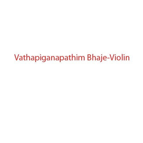 Vathapiganapathim Bhaje-Violin
