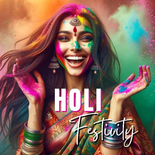 Holi Festivity: Vibrant Gatherings in a Kaleidoscope of Colors_poster_image