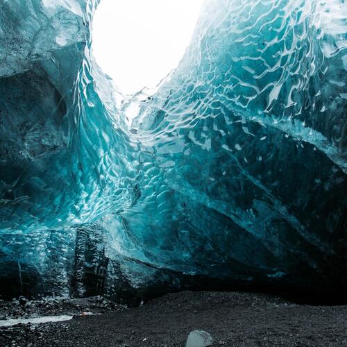 River Stream Running Through Glaciers_poster_image