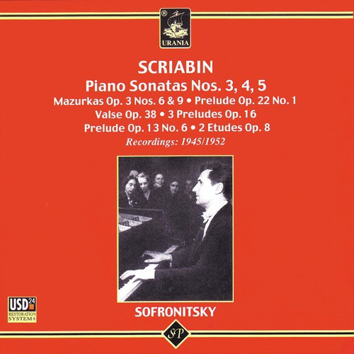 Scriabin: Piano Sonatas Nos 3,4,5