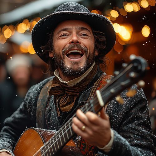 Street Performer in New York on Christmas Day