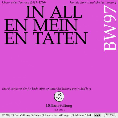 VIII. Arie (Sopran) - Ihm hab ich mich ergeben cover art