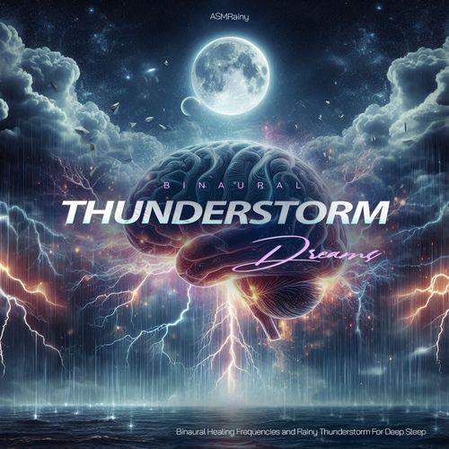 Binaural Thunderstorm Dreams - Binaural Healing Frequencies and Rainy Thunderstorm For Deep Sleep