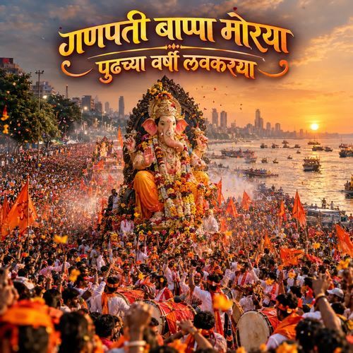 Ganpati Bappa Morya Pudchya Varshi Lavkarya