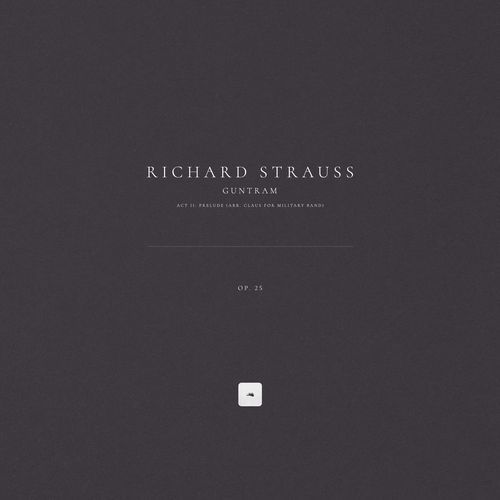 Guntram, Op. 25: Act II: Prelude (Arr. Claus for Military Band)