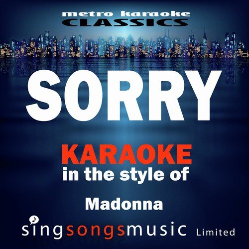 Sorry (In the Style of Madonna) [Karaoke Version] - Single