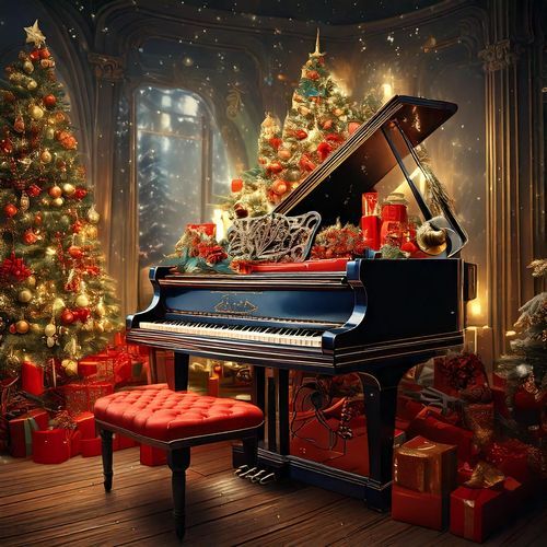 Snowfall Christmas Piano_poster_image