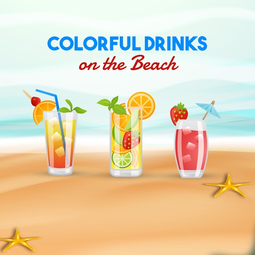 Colorful Drinks on the Beach – Holiday Chill Out Music, Summer Chill, Relaxing Music, Holiday Songs, Positive Vibrations_poster_image