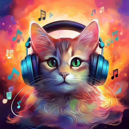 Cats' Quiet Tunes: Feline Melodic Calm