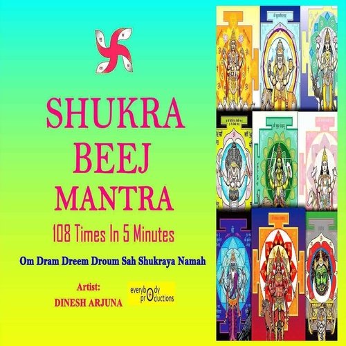 Om Dram Dreem Droum Sah Shukraya Namah: Shukra Beej Mantra 108 Times in 5 Minutes_poster_image