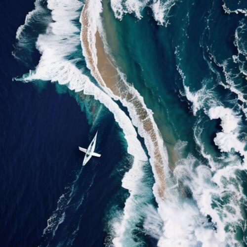 Flying On Ocean
